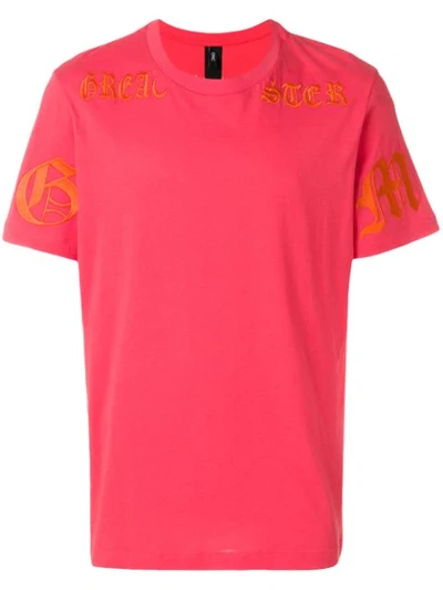 Omc Pink Cotton Branded T-shirt In Red