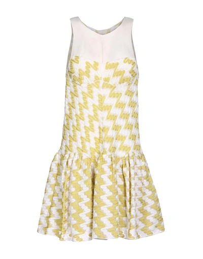 Missoni Short Dress In Light Yellow