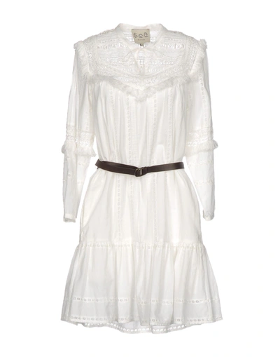 Sea Short Dress In White