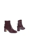 Tory Burch Ankle Boot In Deep Purple