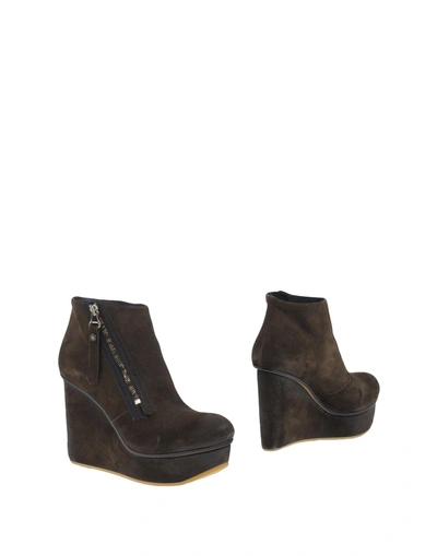 Diesel Ankle Boots In Dark Green