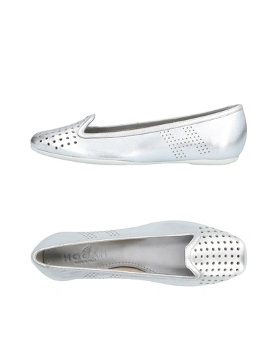 Hogan Loafers In Silver