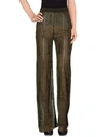 M Missoni Casual Pants In Military Green