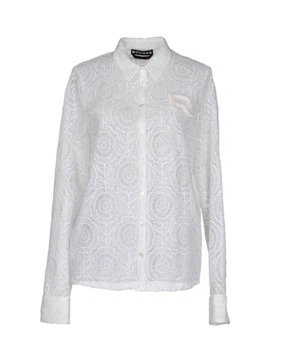 Rochas Lace Shirts & Blouses In Ivory