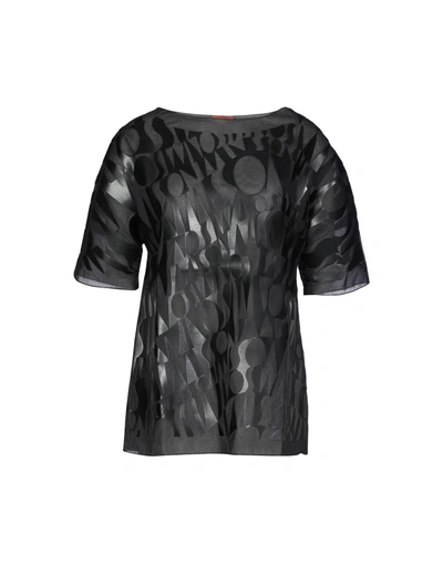 Missoni Solid Color Shirts & Blouses In Black