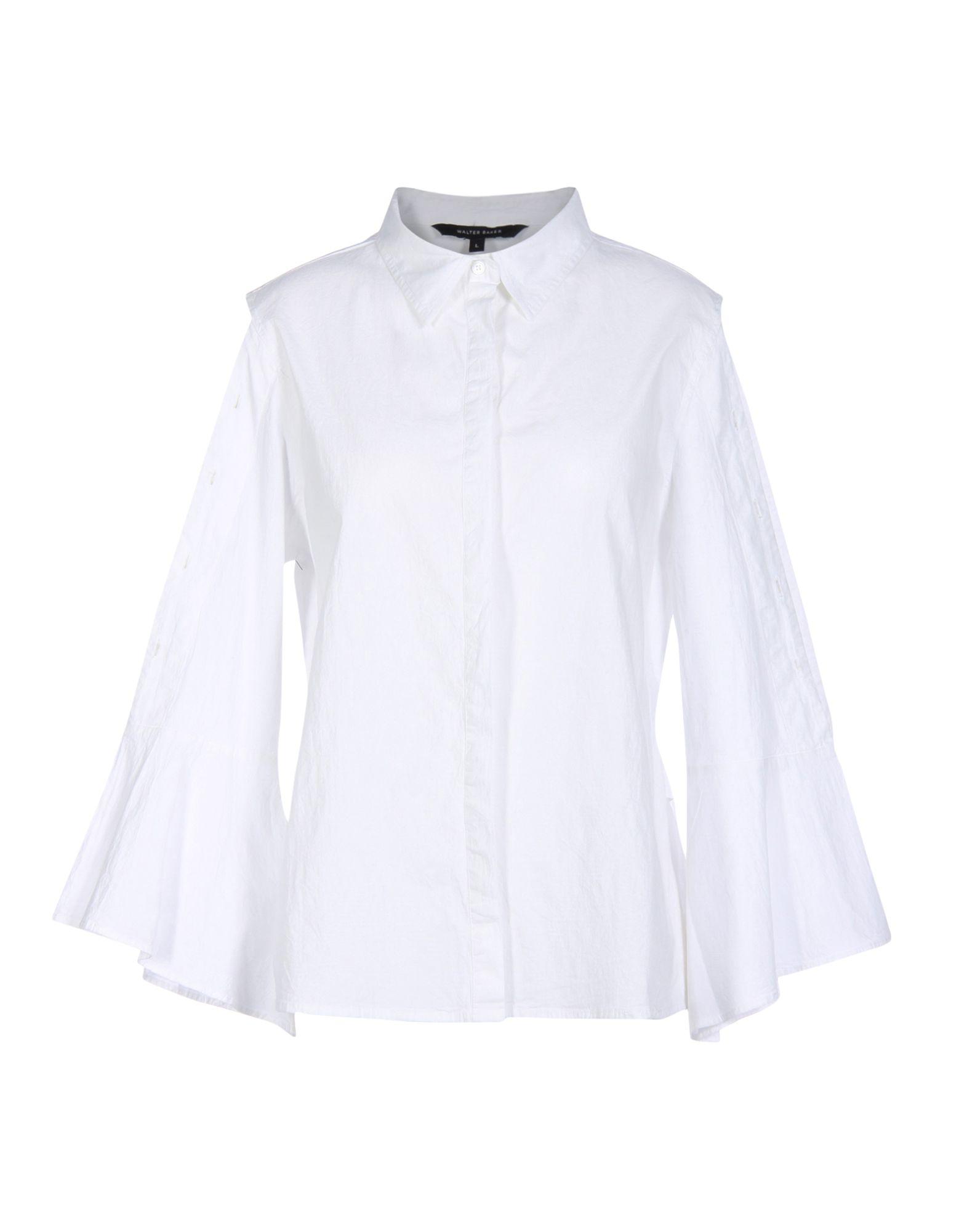 W118 By Walter Baker Solid Color Shirts & Blouses In White | ModeSens