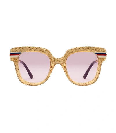 Gucci Glitter Acetate Sunglasses In Multi