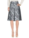 Christian Lacroix Knee Length Skirts In Lead