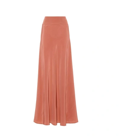 Kalita Inky As The Night Sky Silk Skirt In Pink