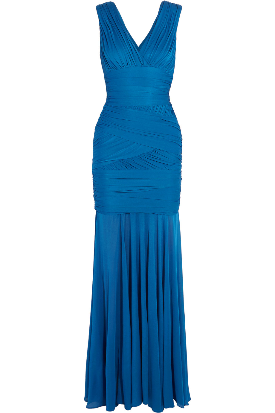 Halston Heritage Ruched Stretch-jersey Gown | ModeSens