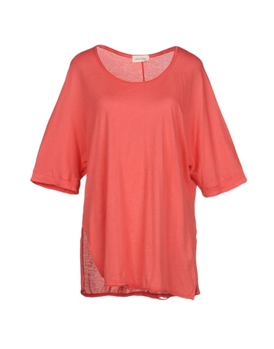 American Vintage T-shirt In Coral