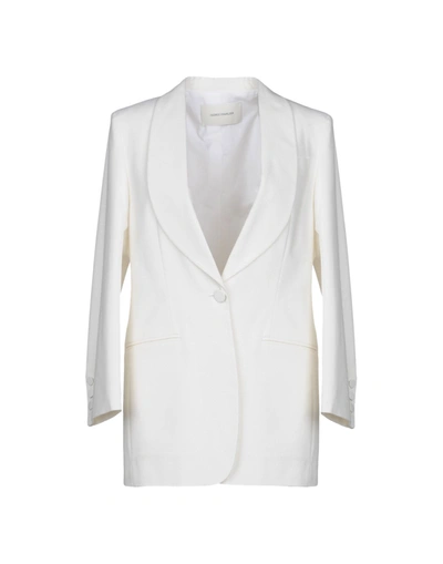 Cedric Charlier Sartorial Jacket In Ivory