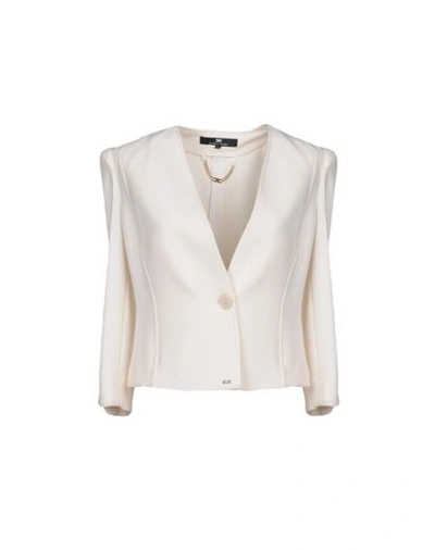 Elisabetta Franchi Suit Jackets In Ivory
