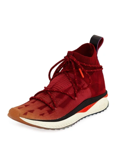 Puma Men's Tsugi Evoknit Mid-top Sneakers In Red