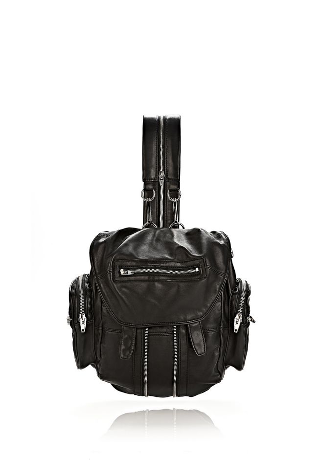 alexander wang black mini marti backpack