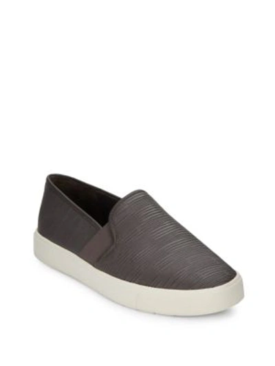 Vince Blair Platform Slip-on Sneakers In Dark Smoke