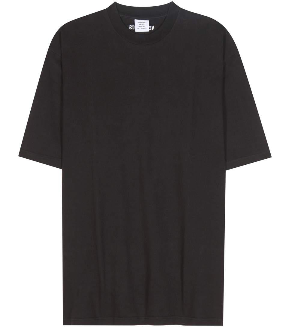 Vetements Printed Cotton T-shirt In Llack + Priet | ModeSens