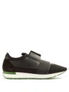 Balenciaga Race Runner Panelled Low-top Trainers In Black Multi