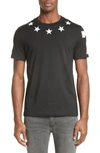 Givenchy Star 74 T-shirt In Black