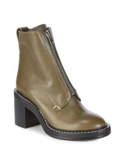 Rag & Bone Palaia Stacked Heel Zip Boots In Nocolor