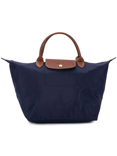 Longchamp Le Pliage Small Handbag In Blue