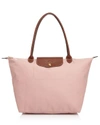 Longchamp Le Pliage Large Nylon Shoulder Tote In Pinky