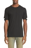 Helmut Lang Standard-fit Cut-sleeve T-shirt In Black