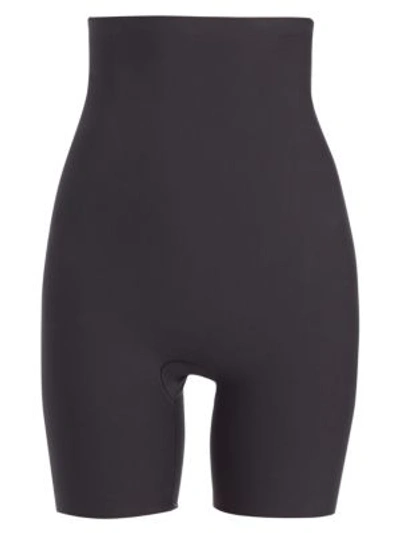 Spanx Targeted High-waist Shaper Shorts In Very Black
