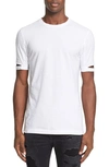 Helmut Lang Standard-fit Cut-sleeve T-shirt In Optic White