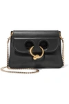 Jw Anderson Pierce Mini Leather Shoulder Bag In Black