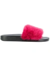 Givenchy Fur-lined Slider Sandals