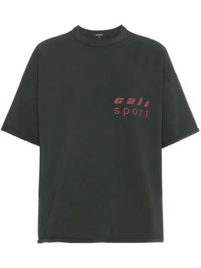 Yeezy Cali Sport Printed Cotton Jersey T-shirt In Green