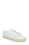 Saint Laurent Classic Court Sneaker In Ivory Leather