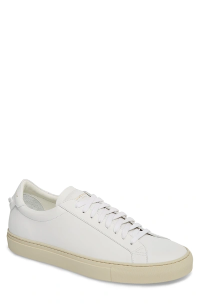 Givenchy 'urban Knots Lo' Sneaker In White/ Beige Leather