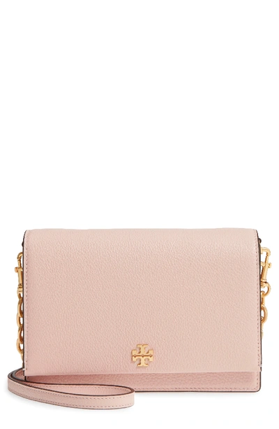 Tory Burch Georgia Pebble Leather Shoulder Bag - Pink In Shell Pink