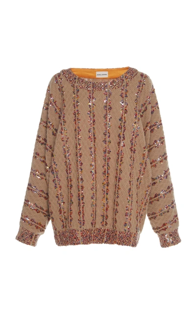 Rahul Mishra Hase Embellished Sweater In Neutral