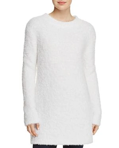 Sadie & Sage Textured Tunic Sweater In White