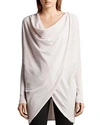 Allsaints Itat Shrug In Powder Pink