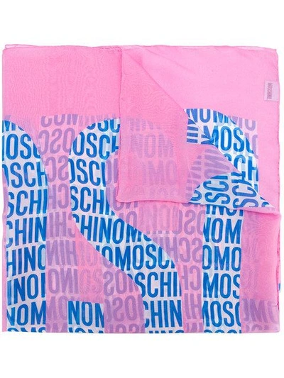 Moschino All-over Logo Scarf