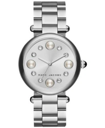 Marc Jacobs Women's Dotty Stainless Steel Bracelet Watch 34mm Mj3475 In Silver