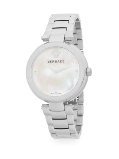 Versace Stainless Steel Bracelet Watch In Grey