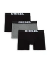 Diesel Umbx Sebastian Boxer Briefs - Set Of 3 In Black Grey