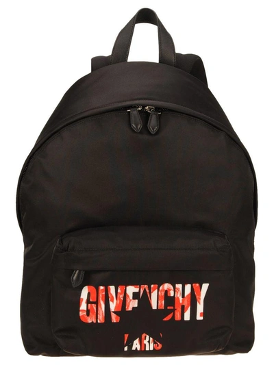 Givenchy Backpack Loogo In Black