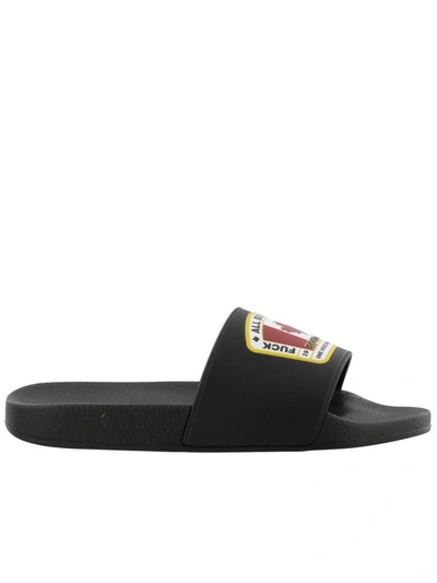 Dsquared2 Slide Sandal In Black