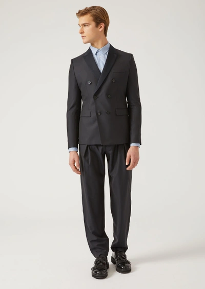 Emporio Armani Suits - Item 49370478 In Navy Blue