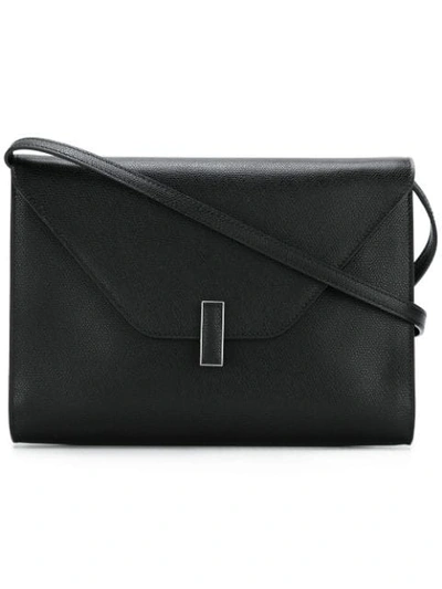 Valextra Envelope Crossbody Bag In Black