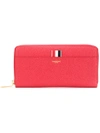 Thom Browne Pebbled Logo Wallet - Red