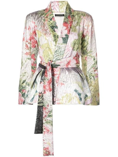 Josie Natori Birds Of Paradise Jacket In Multi Mlt