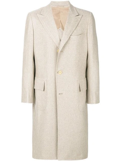 Kiton Cashmere Coat In Neutrals