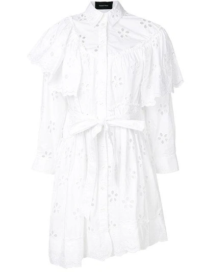 Simone Rocha Cut-out Detail Shirt Dress In White